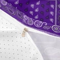 thumbnail image 4 of meiyoeat Purple Paisley Flowers Duvet Cover King For Kids,Vintage Boho Theme King Bedding For Men Women,Reversible,3pcs(No Comforter), 4 of 6
