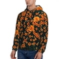 thumbnail image 3 of Naloa Daisies Men's Casual Hooded Collar Drawstring Hoodies Pullover Sweatshirts Casual Long Sleeve Shirts-4X-Large, 3 of 7
