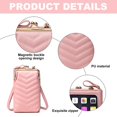 thumbnail image 3 of Bolso pequeño del teléfono móvil de la pantalla táctil de las nuevas señoras de la moda de Crowsourcing del hombro de la PU, 3 of 5