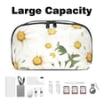 thumbnail image 3 of Daisy Oxford Fabric Waterproof Digital Bag Cable Organizer Travel Small Holder for Charger, Hard Drive - 5.9x9.44x3.14 in., 3 of 6