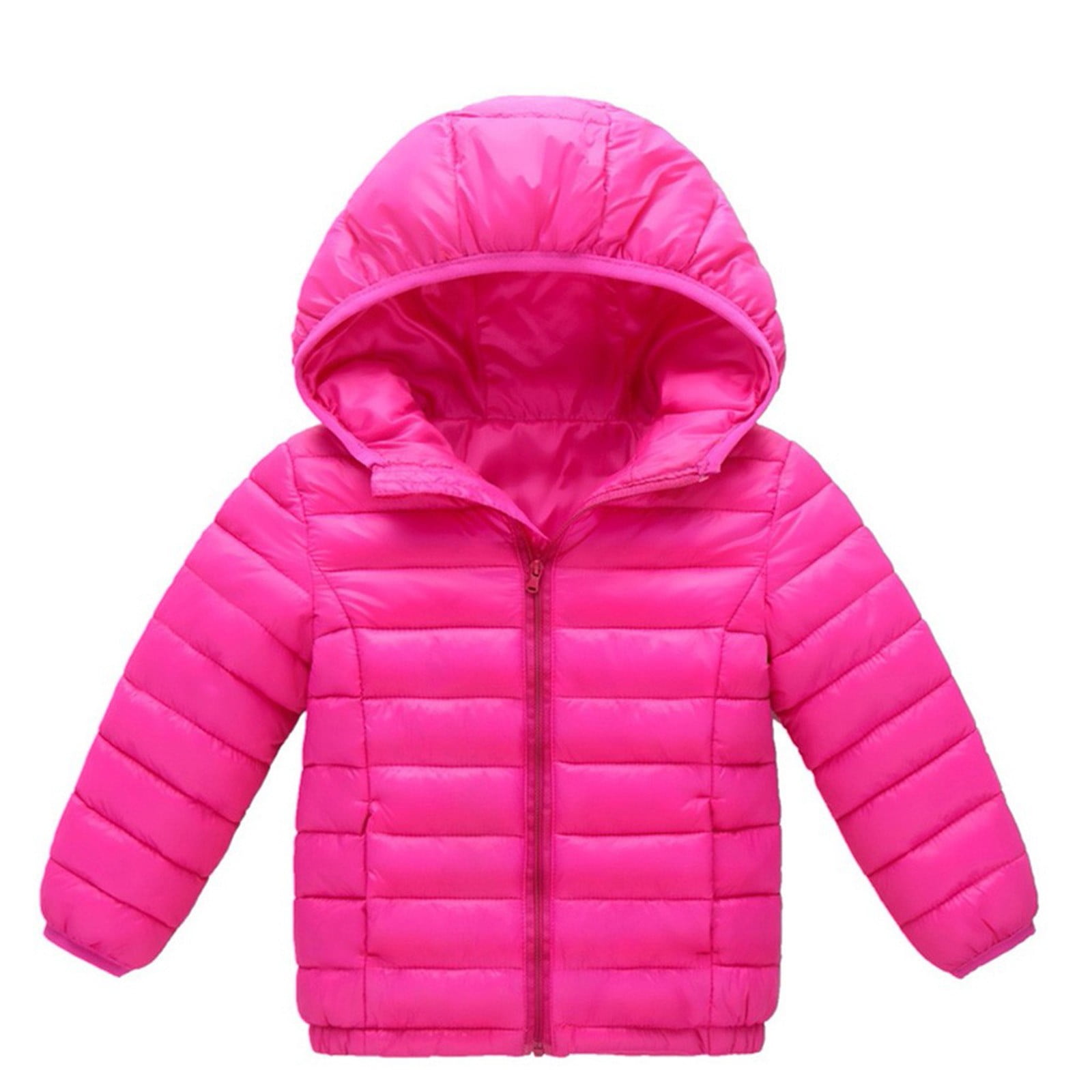TAIAOJING Kids Toddler Jacket Winter Children Long Sleeve Solid Color ...