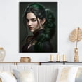 thumbnail image 2 of Designart Woman With Long Updo Canvas Wall Art, 2 of 5