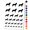 Orange, variant on Siberian Husky Dog Solid Water Resistant Temporary Tattoo Set Fake Body Art Collection - Orange