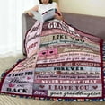 thumbnail image 3 of Grandma Gifts Blankets from Granddaughter Birthday Gifts for Grandma Christmas Thanksgiving Ideas Throw Blankets 50"x60", 3 of 6