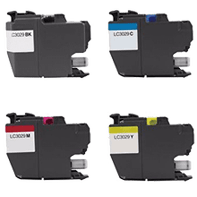 Zoomtoner Compatible BROTHER LC3029 Cartouche d'Encre Extra Haute Capacité Noir Cyan Magenta Jaune