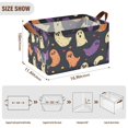 thumbnail image 7 of Yayeee Foldable Storage Basket for Shelves with Handles Waterproof Cloth Bins, Purple Halloween Ghosts, 7 of 7