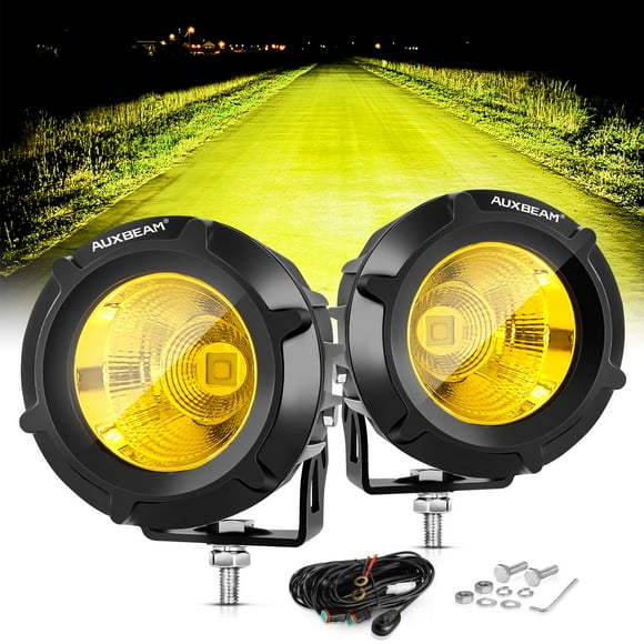 Luz Auxiliar LED Offroad Auxbeam 3.5 pulgadas 50W 5000LM Luz Antiniebla Ámbar