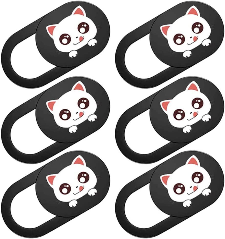 Camera Slider Camera Slider Privacy Lens Cover 6pcs Camera Slide Blocker Cartoon Cat Animal