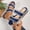 #0212-Blue, variant on Women's Espadrille Platform Slides, Faux Suede Thick Sole Sandals with Whipstitch Trim, Woven Jute Rope Casual Slippers, Versatile Summer Beach Footwear Gift