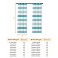 thumbnail image 6 of Fsddascl Aqua Ombre Grey Striped Blackout Curtains for Bedroom/Living Room, Thermal Insulated Kitchen Curtains, Farmhouse Stripe Modern Grommet Darkening Window Treatment Drapes 42"x63"x2, 6 of 6
