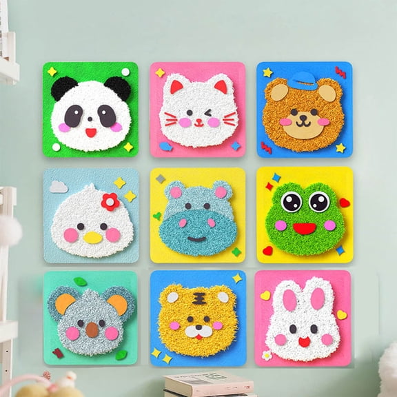 Oefntac Sewing Materials DIY Sewing Yarn Embroidery Materials Set Handcraft Kit Creative Art Needlework Crafts Home Children Beginners Complete Supply