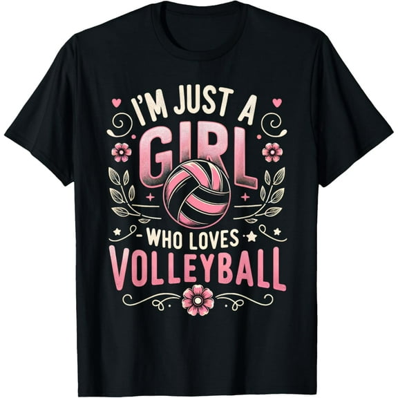 Volleyball Shirt For Teens Women Girl Who Loves Volleyball T-Shirt men and women can wear, black, white, gifts