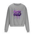 thumbnail image 3 of Sudadera sin capucha para hombre, sudadera con estampado del año 2025, jersey de cuello redondo, manga larga, para ejercicio, sin sombrero, abrigo, sudadera con capucha, blusa de poliéster para hombre, 3 of 4