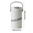 thumbnail image 2 of 550ml Stainless Steel Cup With Good Appearance Tea Water Separation Tea Cup Straw Cup Floral Tea Cup, 2 of 2