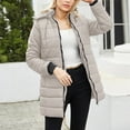 thumbnail image 2 of Down Jacket Womens Winter Coat with Hood Warm Lightweight Thickened Packable Down Jacket, 2 of 4