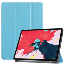 For 2020 iPad Pro 11" (2nd Generation), Slim Leather Case, Auto Wake/Sleep - Blue
