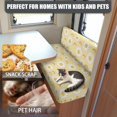 thumbnail image 5 of Uorisanigo RV Dinette Cushion Covers Cute Daisy Yellow Camper Dinette Seat Covers Washable Sofa Furniture Protector for RV Camper Camping Accessories Include 1 Backrest & 1 Bench Covers, 5 of 7