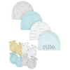 Gerber Baby Boy or Girl Gender Neutral Caps and Mittens Bundle, 8-Piece