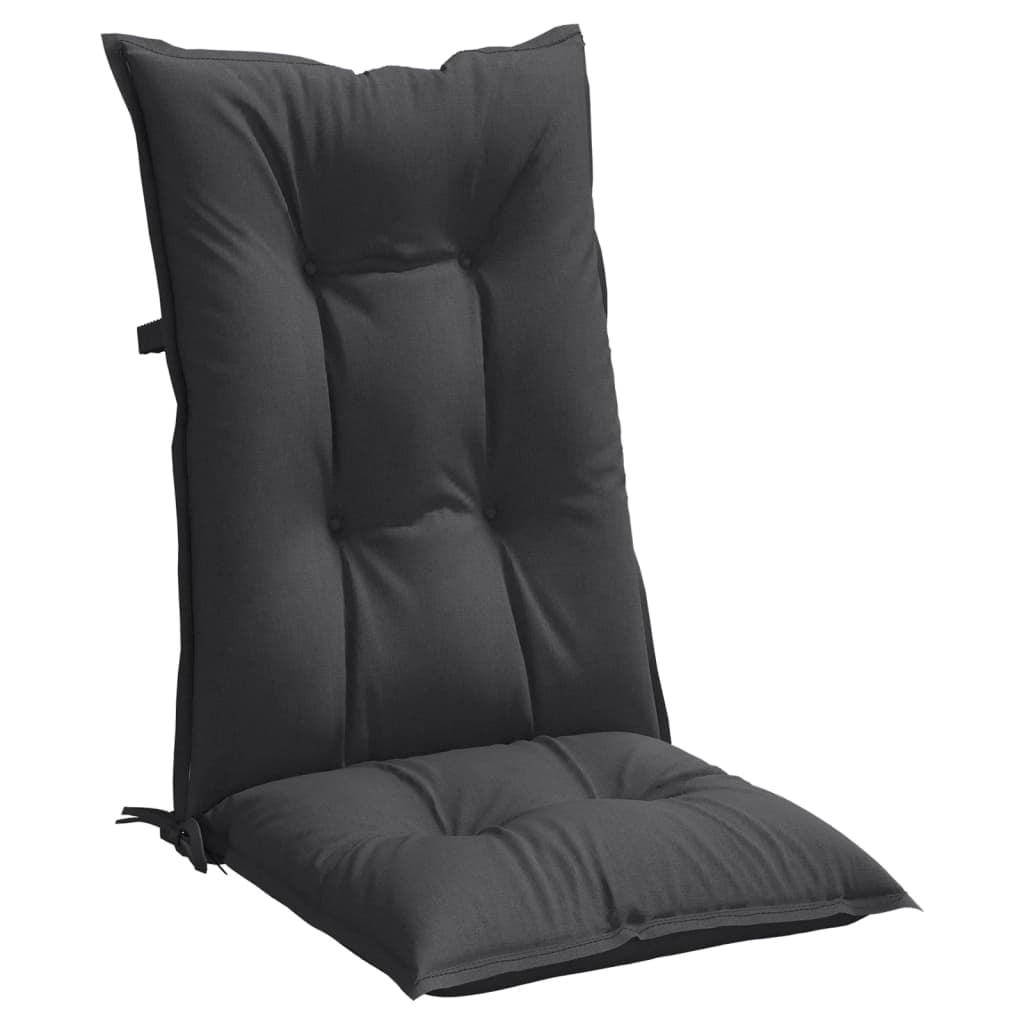 vidaXL Highback Chair Cushions Outdoor Seat Pad Garden Patio Furniture Fabric