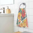 thumbnail image 3 of Yayeee 100% Cotton Hand Towels for Bathroom 16" x 28" Soft Absorbent Kitchen Towel, Vibrant Flowers Pattern, 3 of 7