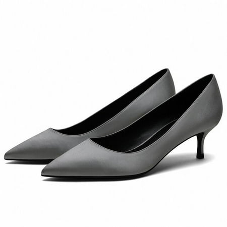 YCNYCHCHY White Sliver Red Women Shoes 5cm Thin High Heels Sexy Design Slip On Pointed Toe Genuine Leather Summer Pumps Big Size