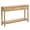 Natural, variant on IVV Modern Entryway Sofa Table, 51" Console Table with 3 Fluted Drawers and Lower Open Shelf, Easy to Clean & Assemble, White