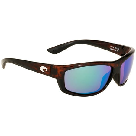 Costa Saltbreak Tortoise Plastic Frame Green Mirror Lens Men's Sunglasses BK10OGMGLP