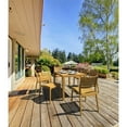 thumbnail image 4 of Compamia Ares 55' Resin Patio Dining Table with Levelers, Teak Brown, 4 of 4