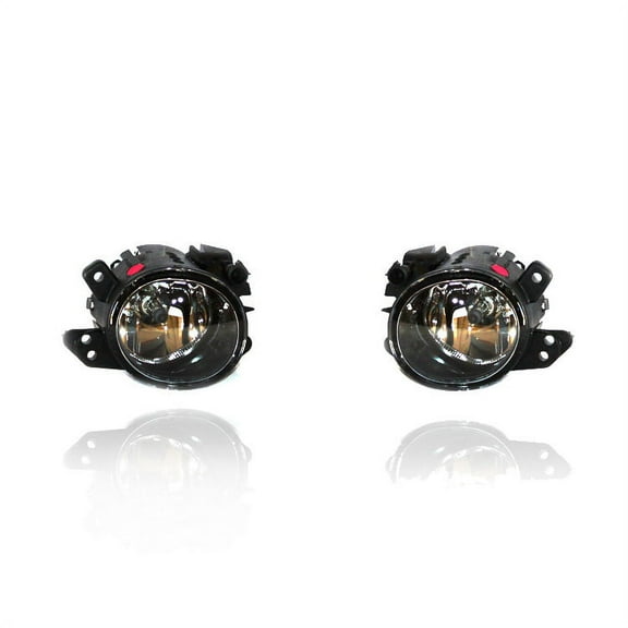 Fog Light Assembly - TYC For/Fit 06-15 Mercedes-Benz C/CL/CLS/E/GL/GLK/M/S-Class 10-15 Fortwo (Exclude C63) - Halogen Without Driving Lamp - Pair, Left   Right Set - 2518200856, 2518200756
