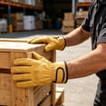 thumbnail image 6 of CPHDW7 Leather Work Gloves, Cowhide Gardening Gloves with Thorn Proof Breathable Fit, Flexible Safety Gloves for Welding Construction and Yard Work, 6 of 9