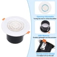 thumbnail image 4 of Unique Bargains 4 Inch Round Air Vent Spring Loaded, 2pcs ABS Adjustable Air Diffuser with Louver Grille for Home Office, White, 4 of 6