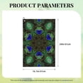thumbnail image 4 of Lsque Peacock Feathers Premium Golf Towel - Ultra Absorbent and Quick Drying Microfiber Towel with Carabiner - Gift for Men -24" X 16", 4 of 8