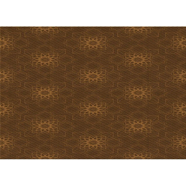Ahgly Company Machine Washable Indoor Rectangle Transitional Mahogany Brown Area Rugs, 5' x 8'