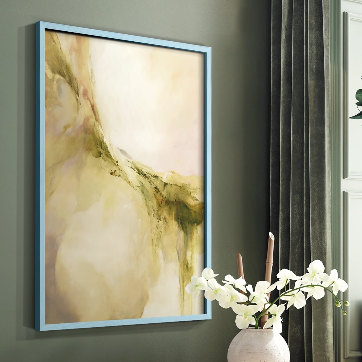 Terra Viridi in Paper Solid Wood 8 x 10 Framed Print