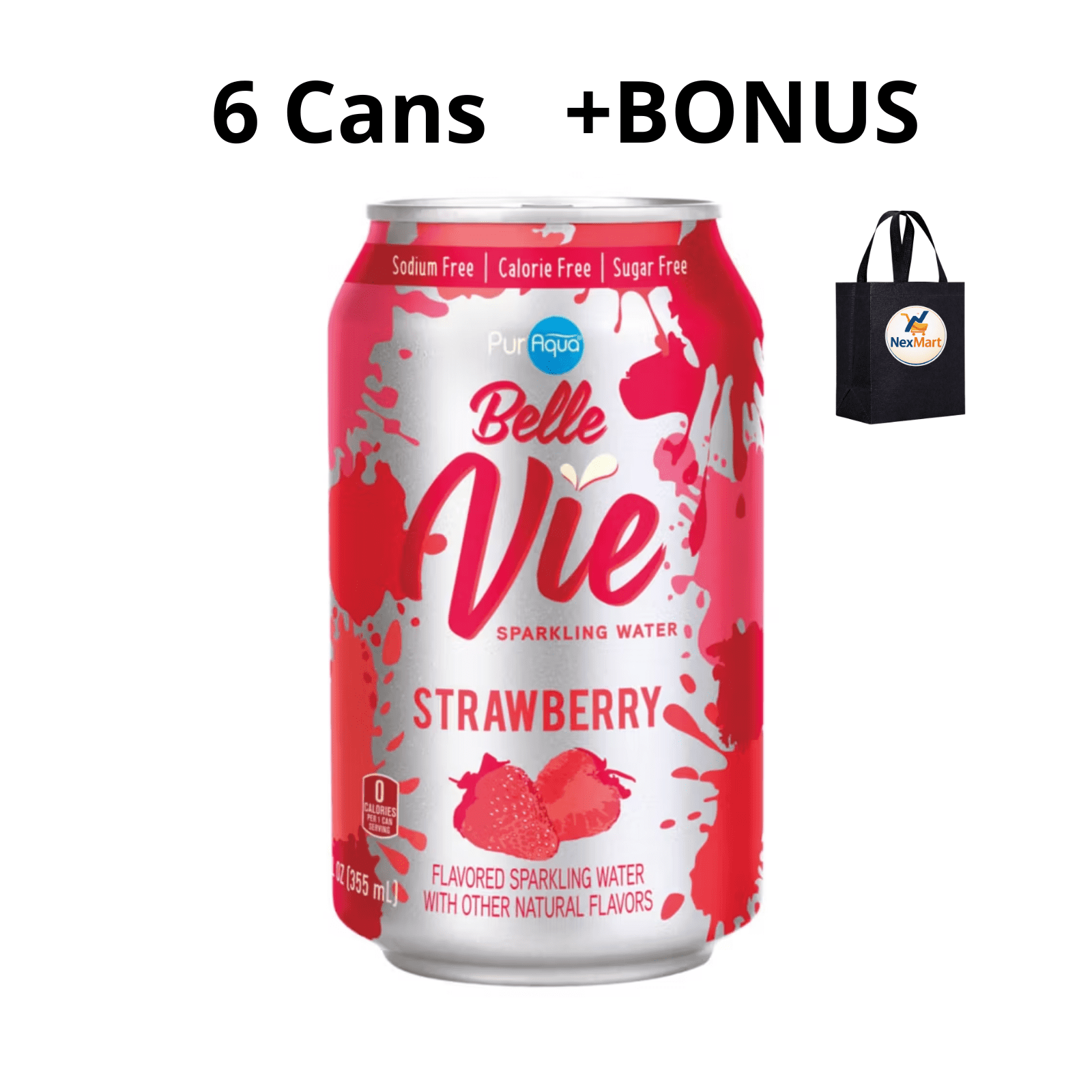 PurAqua Belle Vie Sparkling Flavored Water Lemon Sodium Free