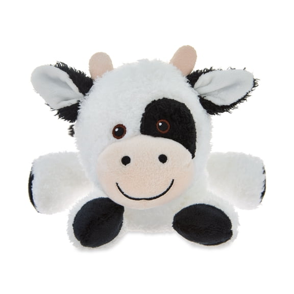 Small Lying Cow Plush, Black and White, 5", Easter by Way To Celebrate