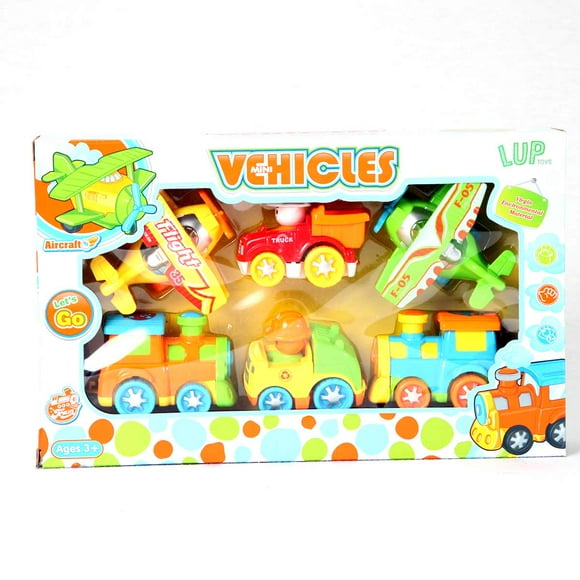 Juego de Seis Vehículos Juguete LUP TOYS LUP010