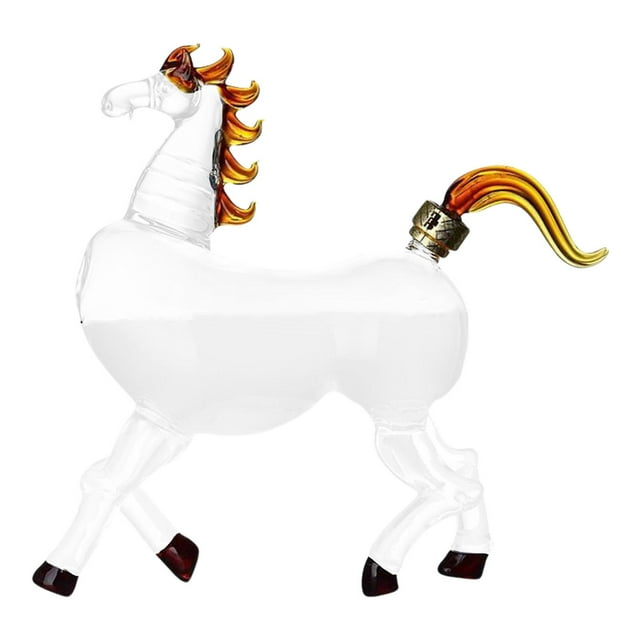 Novedad Forma Decantador 1000 ml Contenedor Caballo Soporte decorativo , Regalos para hombres