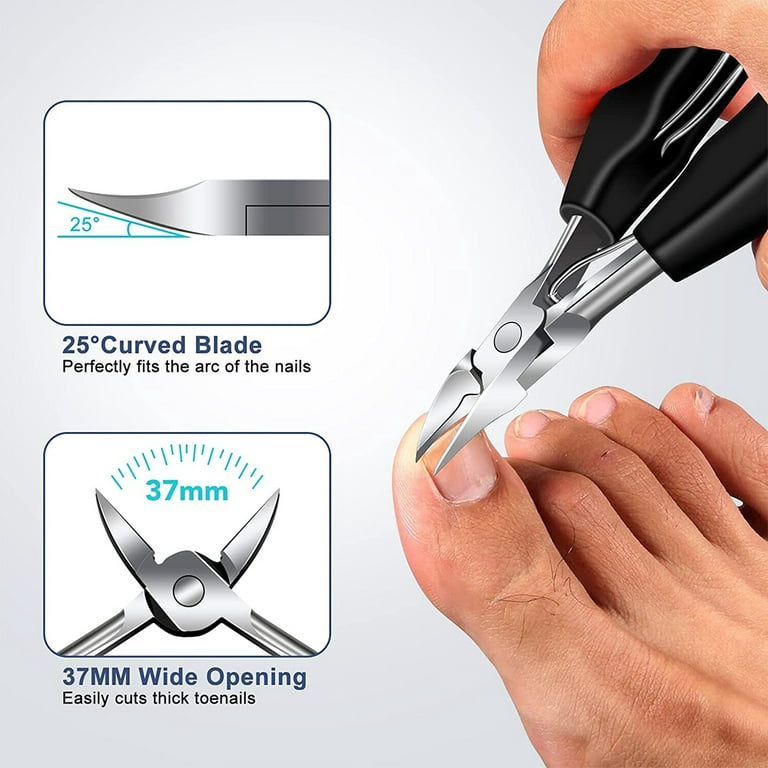Toenail Clippers Podiatrist Toe Nail Clippers Set for Thick Nails