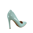 thumbnail image 4 of Women's Classic Multi Color Slip On Stiletto Heels Dress Casual Patent High Heel Pumps ( Mint, 6.5), 4 of 5