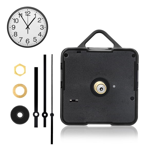Silent Quartz Clock Mechanism Kit, EEEkit 24mm Clock Movement Part kit for DIY Wall Clock Replacement