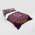 thumbnail image 3 of Ambesonne Mandala Bedding Set 3 Pcs, Round Folkloric Pattern, Twin, Violet Purple and Yellow, 3 of 3