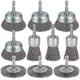 thumbnail image 1 of 10 Cepillos de Alambre para Taladro, Vástago Hexagonal de 1/4 de Pulgada, Broca de Copa de Alambre para Limpiar Óxido, Decapar y Abrasivos., 1 of 5