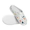 thumbnail image 3 of Fotbe Easter Rabbit Pattern Women's Fuzzy Curly Fur Memory Foam Loafer Slippers Indoor Outdoor Slippers Winter Home Shoes-42/43, 3 of 7