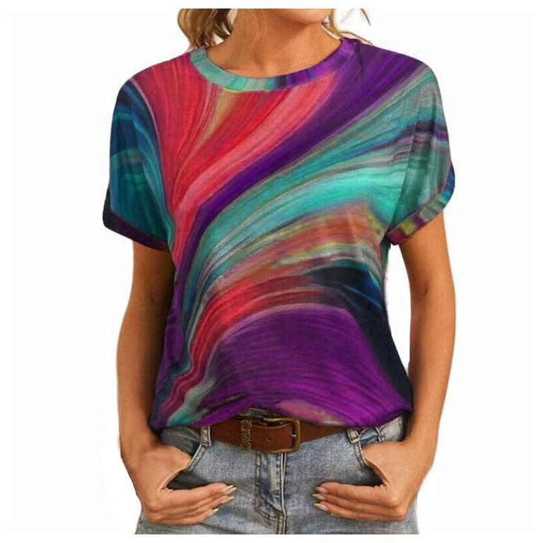 HSMQHJWE Playeras De Mujer De Moda En Oferta Womens Work Shirt