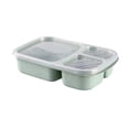 thumbnail image 2 of Meitianfacai Bento Box Boîte à Lunch pour Adulte, Contenant de Préparation de Repas à 3 Compartiments, Contenants de Collation Réutilisables pour le Rangement des Aliments - Empilable pour l'École, le Travail et les Voyages,5.9x9.25x1.96 Po, 2 of 7