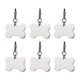 thumbnail image 1 of KAKOWELY 6 etiquetas de acero inoxidable para perros, colgantes de metal para mascotas, suministros para mascotas, 1 of 5