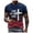 Dark Blue, variant on T Shirts for Man Religious Jesus Slogan Print Short Sleeve Crew Neck Loose Breathable Casual Mens Shirts Purple L