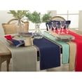 thumbnail image 3 of Saro Lifestyle Celena Collection Whip Stitched Design Cotton Table Runner Red, 3 of 5