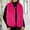 Hot Pink, variant on Cardigans for Womens Faux Fur Vest Fashion Sleeveless Jacket Fall Winter Trendy Coat,Plus Size BrownS